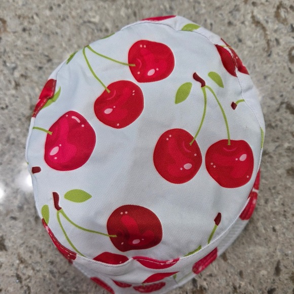 Cherry Bucket Hat Cute Summer Sun Hat Funky‎ Festival Fashion - Picture 5 of 7
